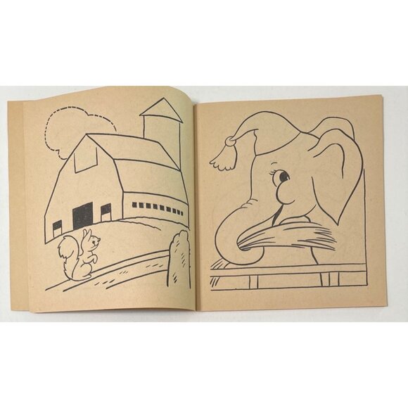Vtg 1958 First Coloring Book Clarence Biers Whitman Publishing Children Activity - Picture 6 of 16